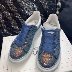 Alexander McQueen girls glitter sneakers
